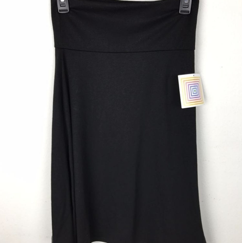 Lularoe NOIR Black Azure skirt NWOT! Sm